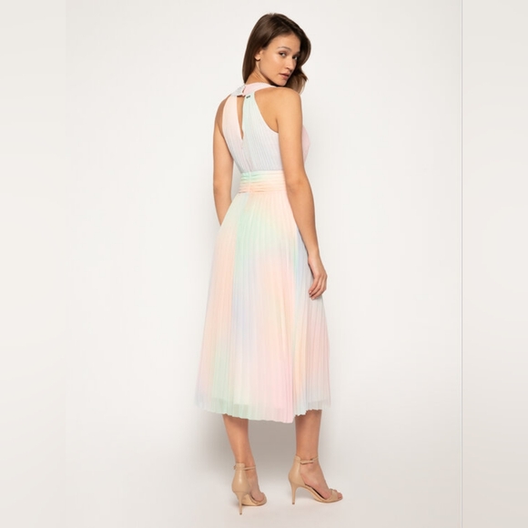 Guess Jennifer Lopez Hind Pleated Maxi Dress S Brand New with Tags - Picture 6 of 9